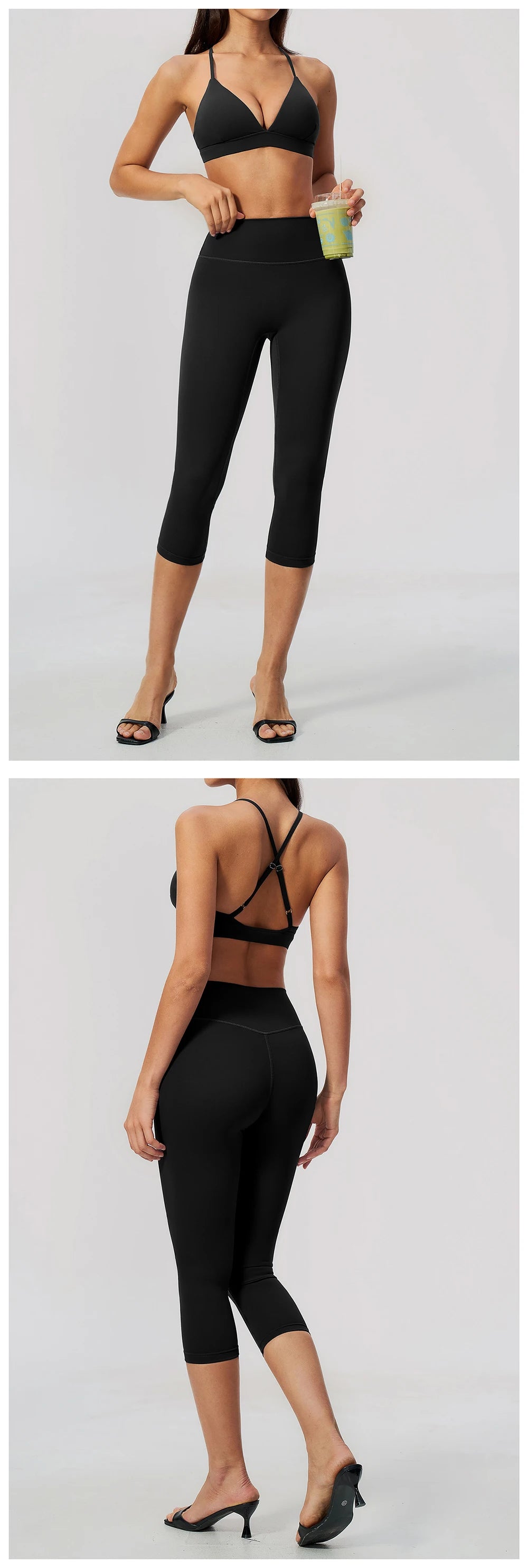 Ensemble Sohlee pantacourt — 2 pièces Sport & Yoga