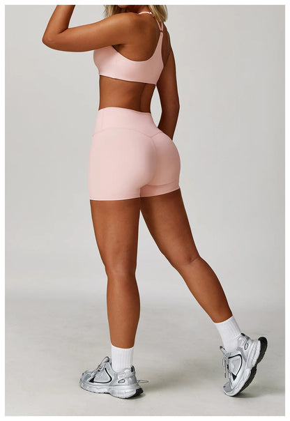 Ensemble Lyudaa shorty — 2 pièces Sport & Yoga